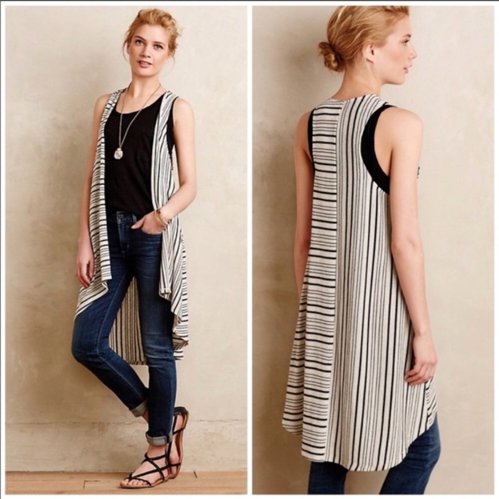 Sunday in Brooklyn Black & Off White Gillie Vest